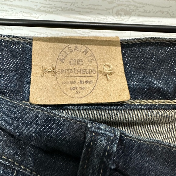 NWT Allsaints Ayers Pipe Skinny Jeans 28x34 - Picture 4 of 9